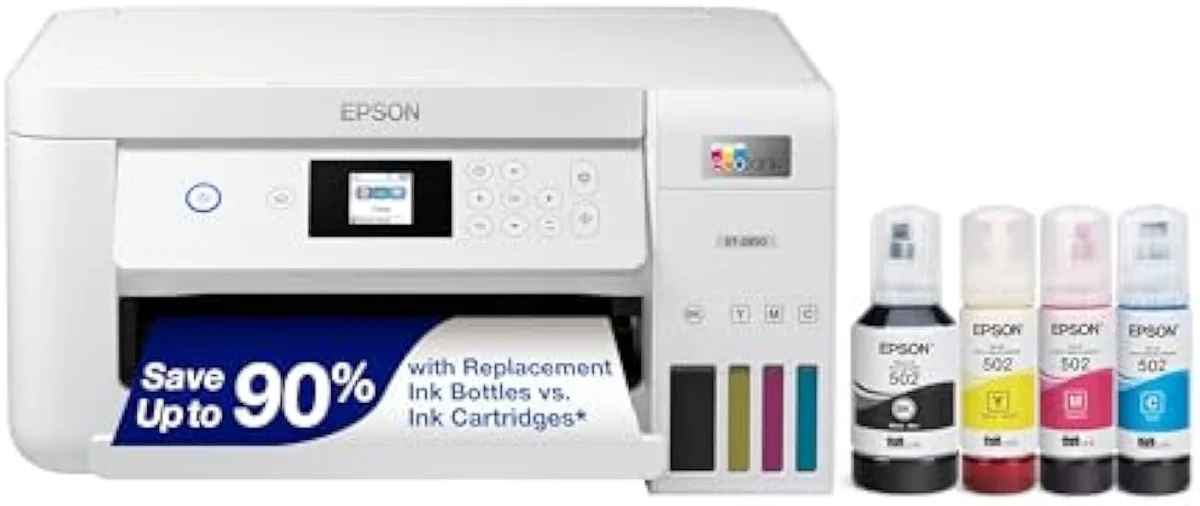 Epson EcoTank ET-2850 Wireless Color All-in-One Cartridge-Free Supertank Printer