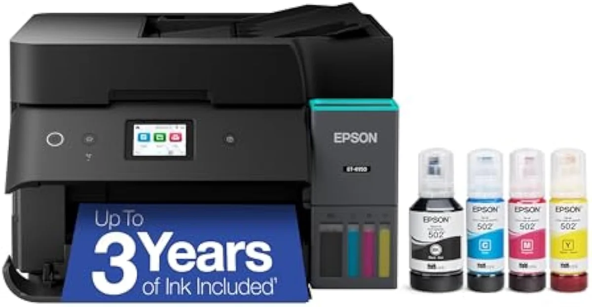 Epson EcoTank ET-4950 Wireless All-in-One Color Supertank Printer